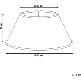 Beliani Weihnachtsbaumkragen GLACE Seegras Rot 60 cm