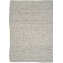 Teppich OCI DIE TEPPICHMARKE "FAVORIT", silber, H:12mm Ø:250cm, Wolle, Teppiche, Handweb-Teppich aus Indien, handgewebt, hochwertig verarbeitet