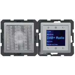 Berker Radio Touch UP DAB+ mit Lautsprecher Q.1/Q.3/Q.7 (alu samt)