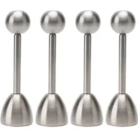 casativo Eierköpfer Edelstahl 4er-Set Weiß