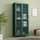 [en.casa] Vitrine Säkylä 180 x 80 x 35 cm Tannengrün
