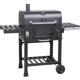 XL BBQ Smoker GRILLWAGEN HERO Holzkohle Grill Grillkamin Standgrill Räucherofen