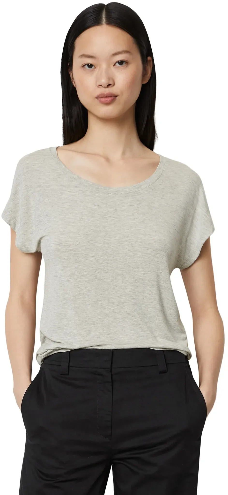 Marc O'Polo T-Shirt, Unterschiedlicher Farbausfall Marc O'Polo summer grey melange XL