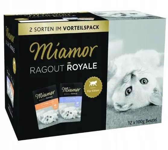 MIAMOR Ragout Royale Kitten Jelly MultiPack 12x100g Frischebeutel