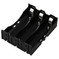 TRU Components TC-13220712 Batteriehalter 3x 18650 Kontaktpole (L x