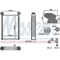 Nissens Wärmetauscher, Innenraumheizung 707309