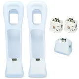 TechKen 2 Pack Motion Plus Adapter mit Silicon Case Sensor für Wii Remote Controller