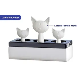 Maximex WENKO Luftbefeuchter Katzenfamilie Keramik Diffuser Humidifier Raum Luft - Bunt