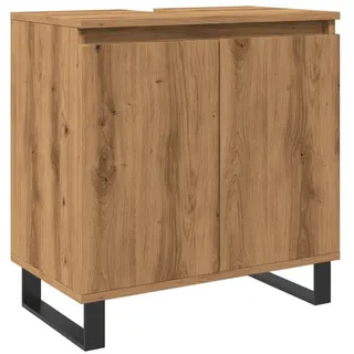 vidaXL Badschrank Artisan-Eiche 58x33x60 cm Holzwerkstoff