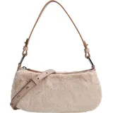 Coccinelle Schultertasche Merveille Synthetic Fur Mini Bag Natural / Rosette