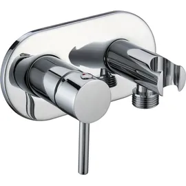 Stilform Design WC/Bidet Handbrause Unterputz Komplettset Silber
