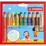 Stabilo Woody 3 in 1 Buntstift 10 St.