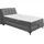 ed exciting design Boxbett / Polsterbett 120 x 200 cm, mit Bettkasten Anthrazit - grau