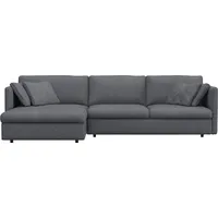 FLEXLUX Ecksofa Lovane, Weich & anschmiegsam, große Sitztiefe auf Kaltschaum, Dekokissen inkl. blau 290 cm x 84 cm x 182 cm
