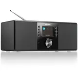 Karcher DAB 5000+ Digitalradio (DAB+ / UKW-RDS, AUX-IN, Bluetooth, Wecker mit Dual-Alarm) schwarz