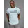 Bruno Banani T-Shirt BRUNO BANANI, Herren, Gr. L (52/54), blau (blau grau), Single Jersey, Obermaterial: 100% Baumwolle, bedruckt, slim fit, Rundhals, Shirts T-Shirt, in schmaler Passform