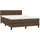 vidaXL Boxspringbett 140 x 200 cm H2 Dunkelbraun