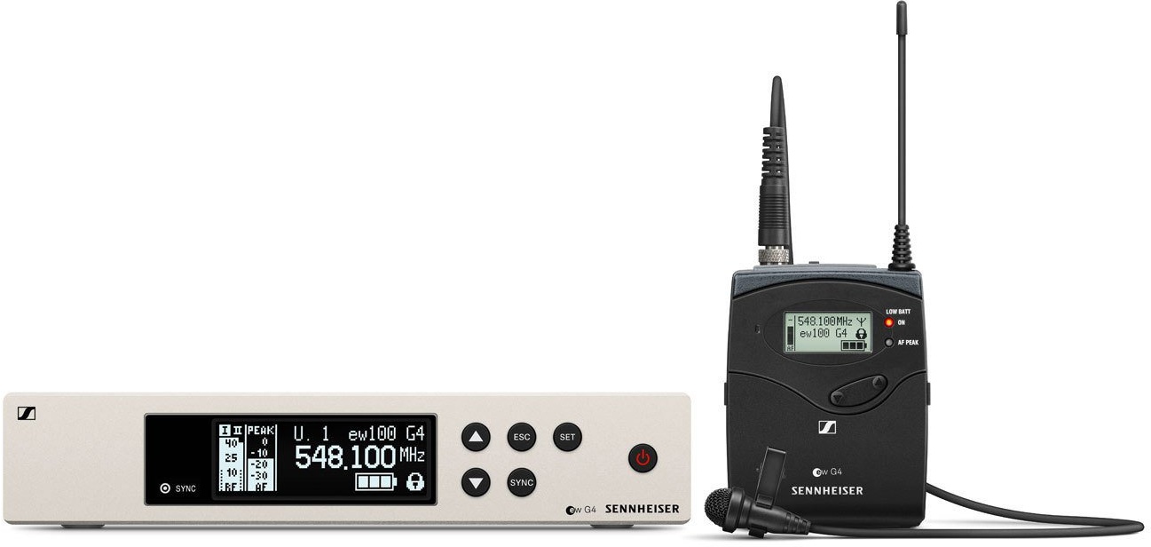 Sennheiser ew 100 G4 - mit Ansteckmikrofon ME 4 - Frequenzbereich: E (823 - 865 ...