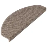 Floordirekt Karat Stufenmatte Ponto Pflegeleicht Beige 23,5 x 65 cm Halbrund