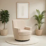 INOSIGN »HETTY, Drehsessel mit Wippfunktion, Lese-Sessel in Cord und Microfaser« 1 Stk. tlg. mit Federkern, auch im Set mit passendem Hocker