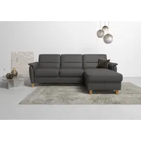 Home Affaire Ecksofa »Palmera L-Form«, Federkern, wahlweise mit Bettfunktion und mit/ohne Bettkasten, braun