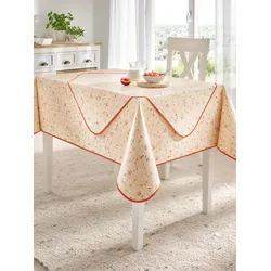 Tischdecke Gr. 4, beige, B:4cm L:4cm Ø:140cm, Tischdecken