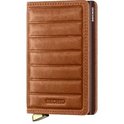 Secrid Slimwallet Emboss Lines Cognac, cognac