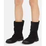 felmini wide fit Stiefel Stiefel Veloursleder | Schwarz 38
