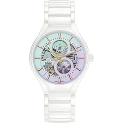 Rado True Round Automatic Open Heart Limited Edition Open Heart" R27115022" - Roségoldfarbene Facetten,weiß - 40mm