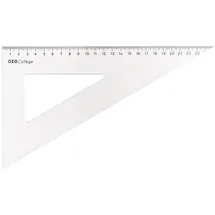ARISTO Zeichendreieck 60° Hypotenuse 30 cm transparent
