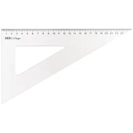 ARISTO Zeichendreieck 60° Hypotenuse 30 cm transparent