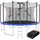 Kinetic Sports Salto Plus 366 cm  inkl. Sicherheitsnetz, Regenplane und Leiter Blau