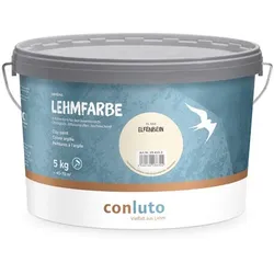 conluto Lehmfarbe Elfenbein - 5 kg Eimer