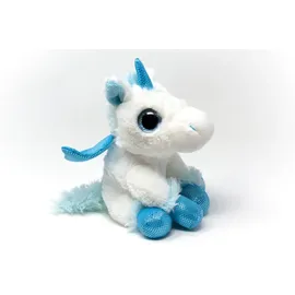 Cornelißen Kuscheltier - weiß/blau sitzend - 20 cm