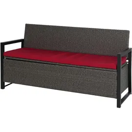 MCW F39-3 3er Sitzbank  ~  grau/bordeaux