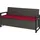 MCW F39-3 3er Sitzbank  ~  grau/bordeaux