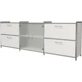 Kerkmann Sideboard Lago, 13732610 weiß,Glas 236,0 x 38,0 x 78,0 cm, 1 St.