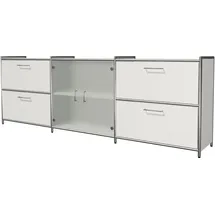 Kerkmann Sideboard Lago, 13732610 weiß,Glas 236,0 x 38,0 x 78,0 cm, 1 St.