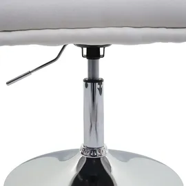 Mendler Esszimmerstuhl HWC-F19 Stoff creme-weiß