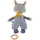 Sigikid 39793 - Spieluhr Waschbär Classic, Stoffmix, grau-blau, Babyspielzeug
