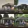 Woltu Pavillon 3 x 6 m inkl. 2 Seitenteile Grau