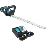 Makita DUH 606 RY2 Akku Heckenschere 18 V 600 mm Brushless + 2x Akku 1,5 Ah + Ladegerät