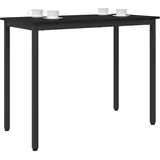 vidaXL Tisch 100 x 50 x 76,5 cm Schwarz/Eichen-Optik