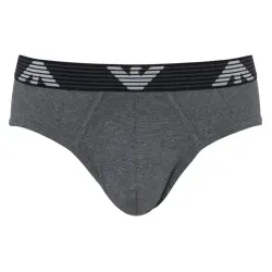 Emporio Armani für Herren. EM000233_AF10773 Slip Strukturiert grau (M), Heimtextilien, Baumwolle