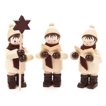 Romy Thiel Kurrendefiguren natur klein 3 Stück Erzgebirge Romy Thiel