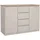 Home Affaire Kommode HOME AFFAIRE "Naia, Sideboard, 4 Schubladen, 2 Türen, Aufbewahrung, grifflose Front", beige (kaschmir), B:120,8cm H:90,7cm T:50cm, Holzwerkstoff, Sideboards, Kommode, Mit Einlegeböden, modern, skandinavisches Design, in mehrere Farben