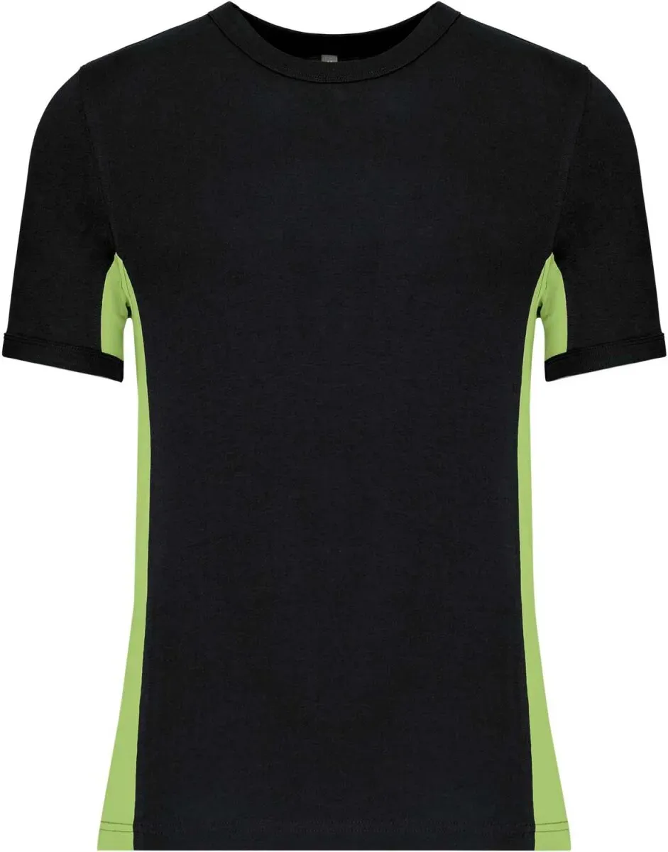 Kariban Unisex 2-farbiges T-Shirt 'Tiger' K340 black/lime XL