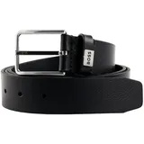 Boss Gürtel Leder schwarz 80