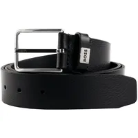 Boss Gürtel Leder schwarz 80