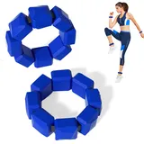 Gewichtsmanschetten Handgelenk Gewichte Knöchelgewichte Handgewichte - 2er-Set Handgelenkgewichte für Erwachsene und Kinder für Yoga, Tanz, Aerobic, Laufen, Gehen (Single 0,15kg, 14,5-16cm) Blau